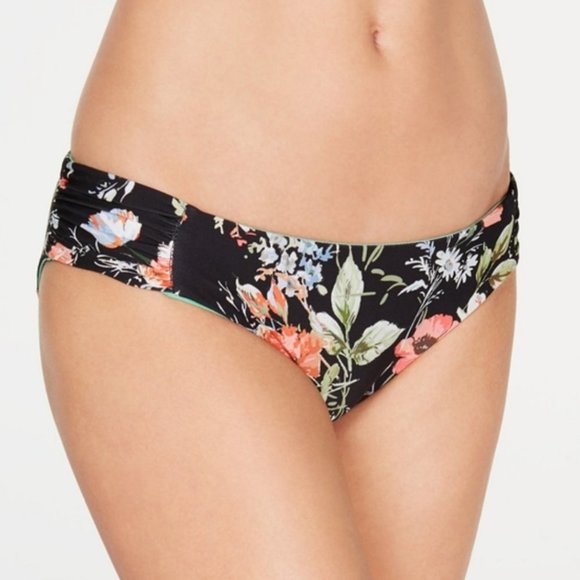 BECCA Floral Print Hipster Bikini Bottom PLUS SIZE - Picture 2 of 6